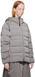 C.P. Company Gray Eco Chrome-R Goggle Down Jacket