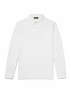 Loro Piana - Cotton-Piqué Polo Shirt - White