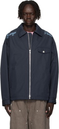 Kenzo Navy Kenzo Paris 'Kenzo Paris Chainstitch' Coach Jacket