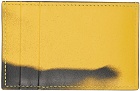 Alexander McQueen Yellow & Black Leather Card Holder