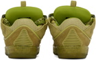 Lanvin Green Leather Curb Sneakers