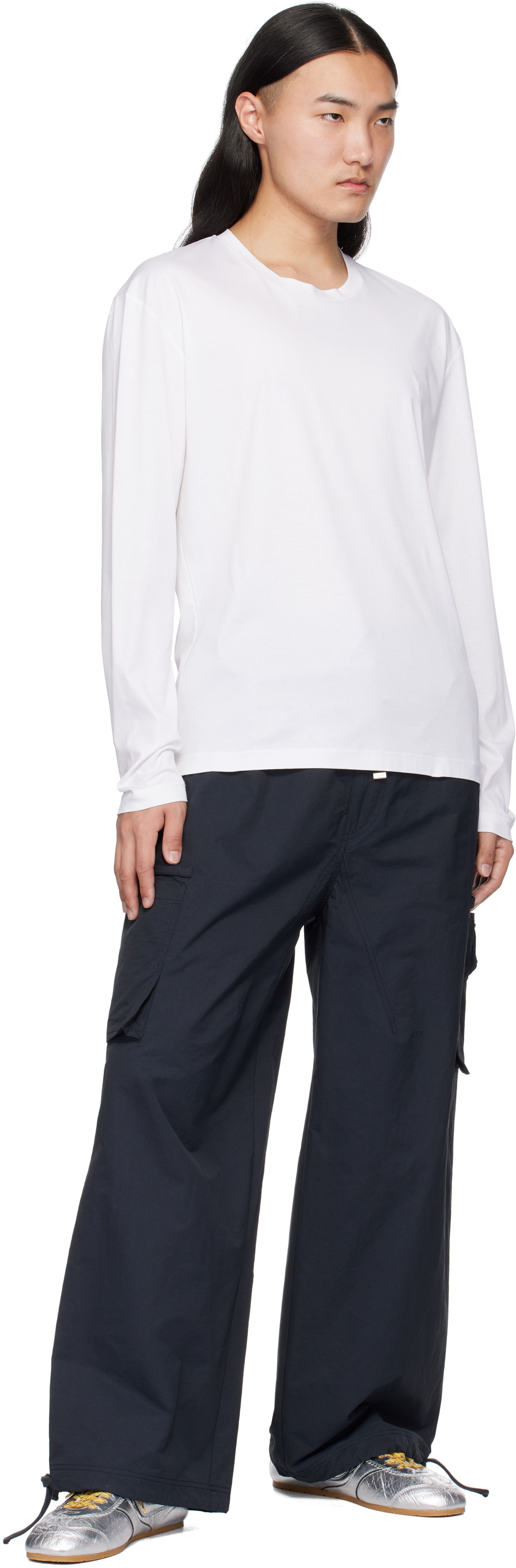 lesugiatelier Navy Urban Cargo Pants