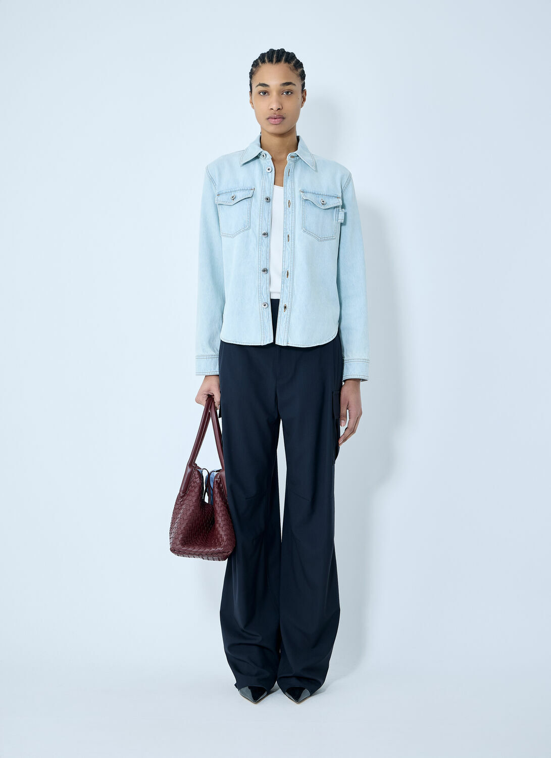 Bottega Veneta Extra Bleach Denim Shirt