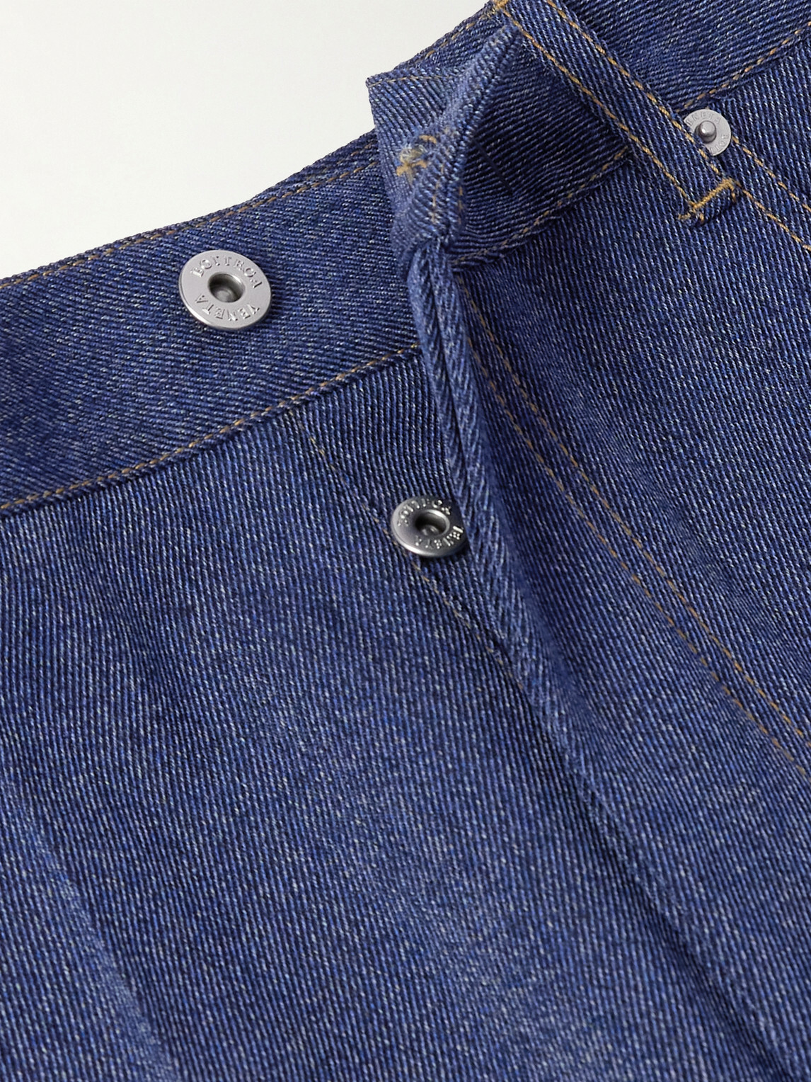 Bottega Veneta - Wool and Cotton-Blend Drill Trousers - Blue
