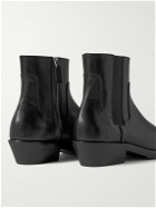 Raf Simons - Leather Western Boots - Black