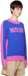 Moschino Blue Paint Sweater