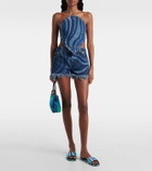 Pucci Iride twill thong sandals