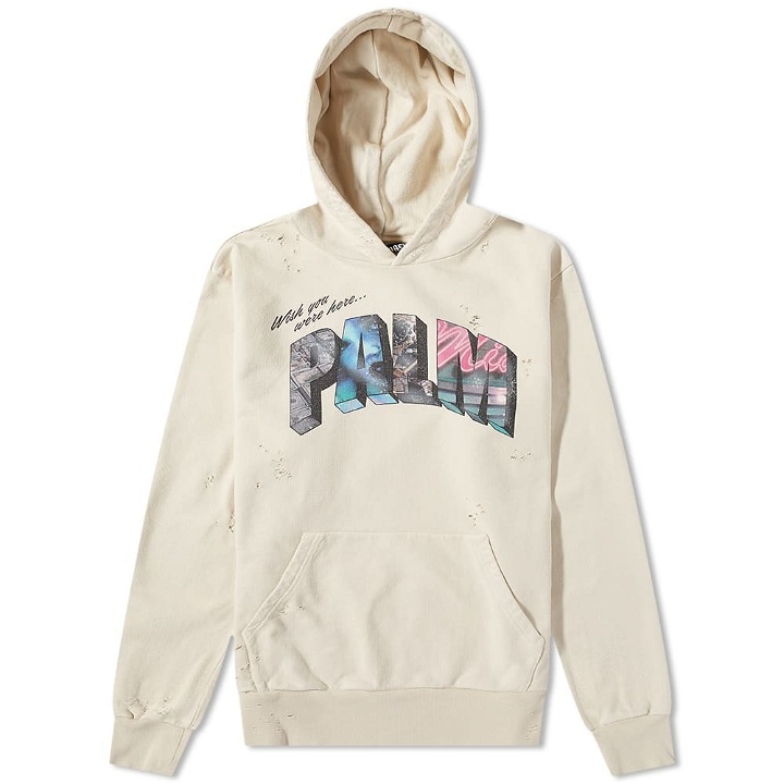 Photo: Palm Angels Men's Sign Popover Hoody in Multi