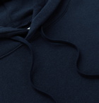 Aloye - Panelled Loopback Cotton-Jersey Hoodie - Blue