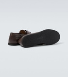 The Row Leather boat shoes