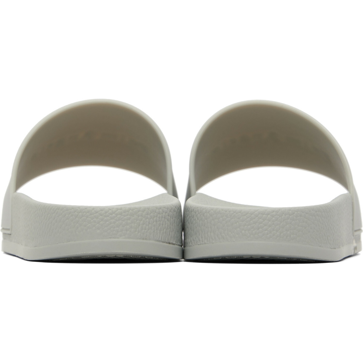 Palm Angels Gray Classic Logo Pool Slides