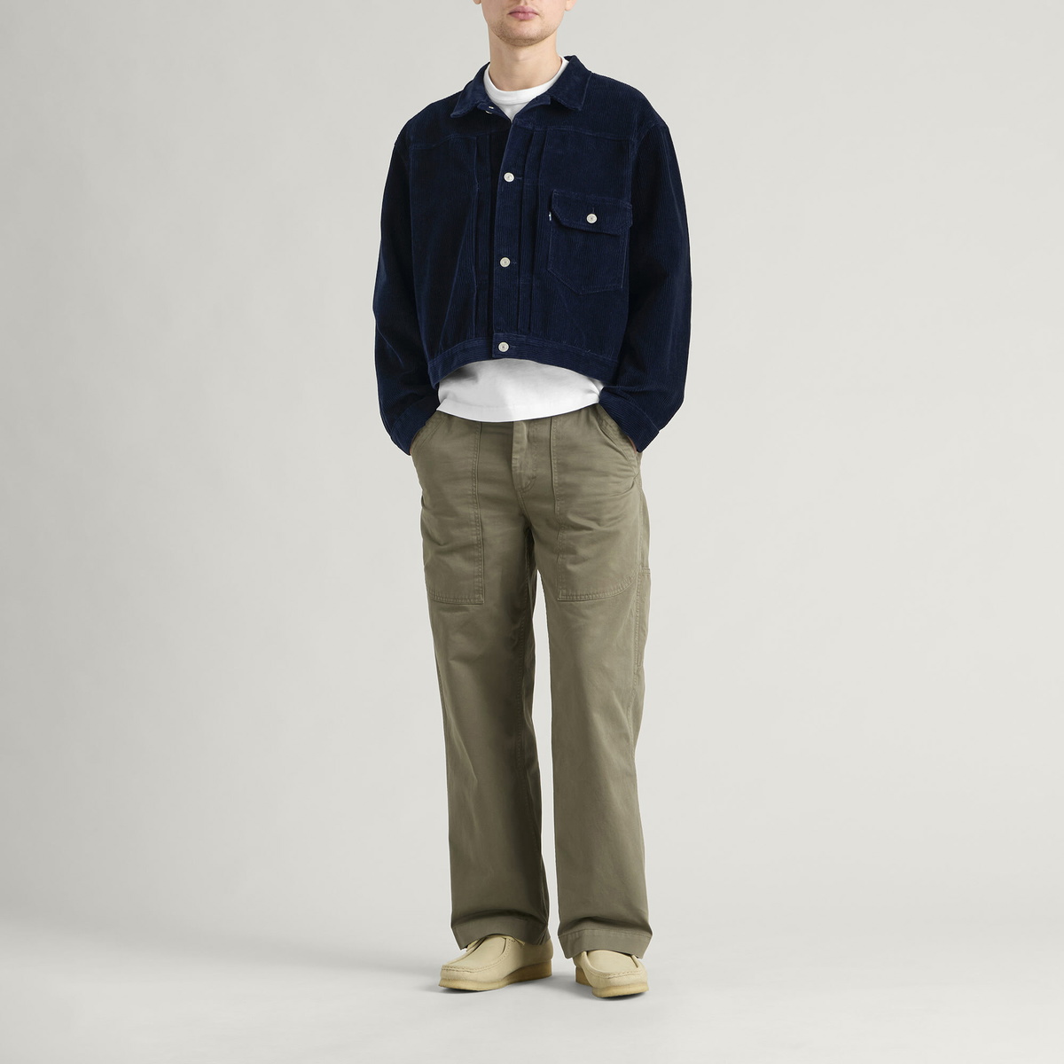 Levi's Men's Blue Tab Type I Trucker Jacket in Bt Night Sky Cord