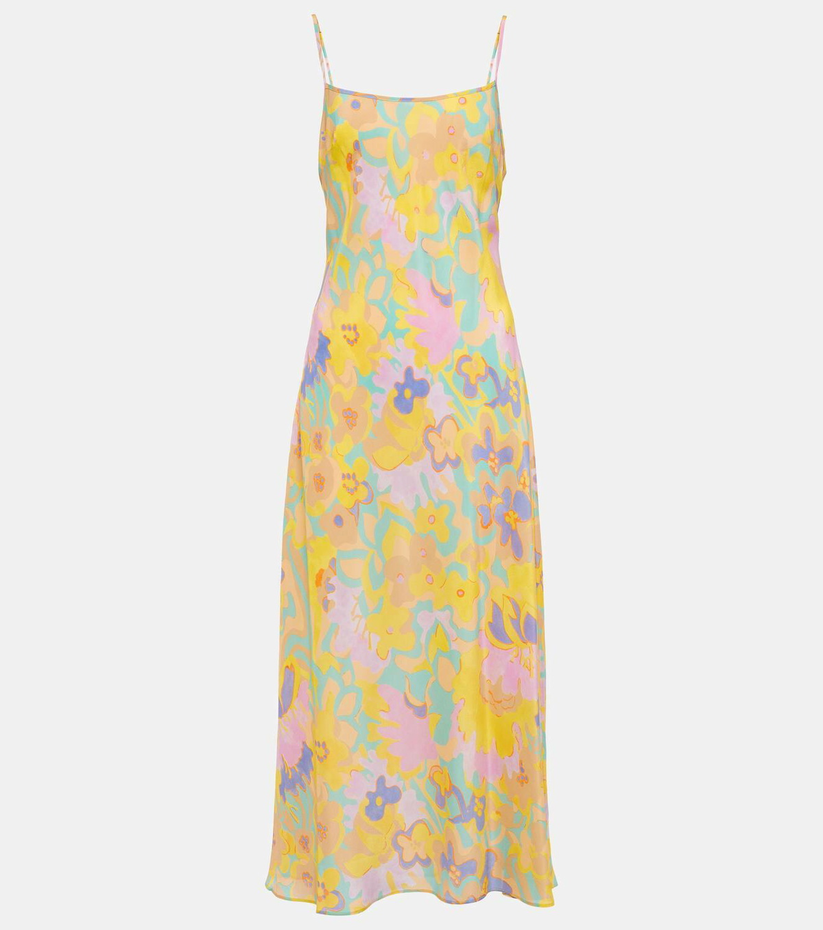 Rixo Holly floral silk slip dress Rixo