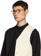 YUICHI TOYAMA. Taupe Janome Glasses