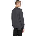 Alexander McQueen Black Wool and Mohair Skull Sweater