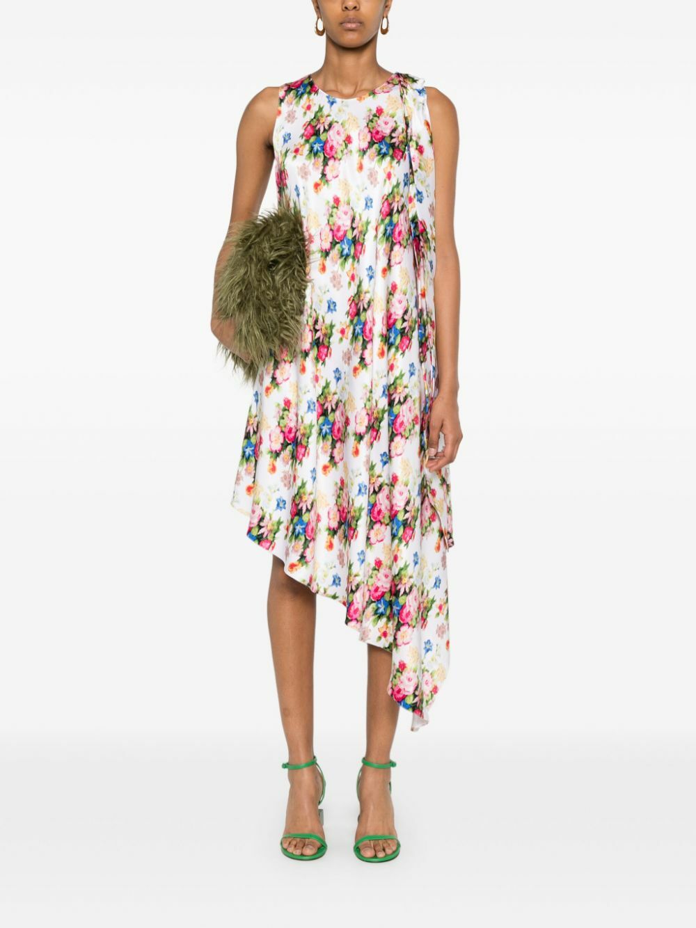 LOEWE - Silk Asymmetric Dress Loewe