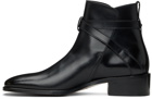 TOM FORD Black Leather Rochester Boots