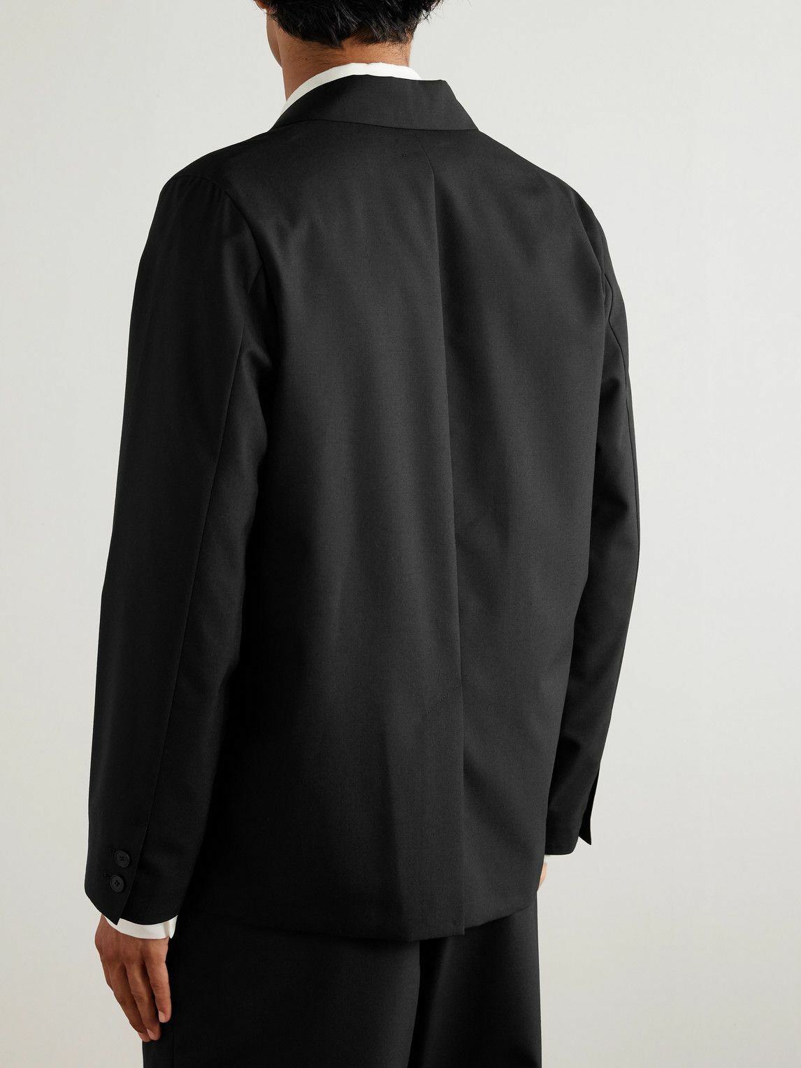 ATON - Wool Suit Jacket - Black
