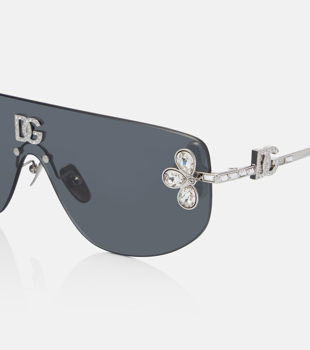 Dolce&Gabbana DG crystal-embellished aviator sunglasses