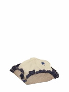 JOHANNA ORTIZ - Set Of 4 Embroidered Cloth Bread Baskets