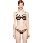 Fleur du Mal Black Dot Lace Balconette Bra