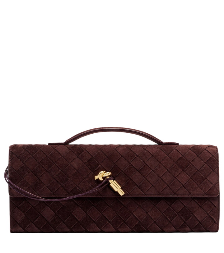 Photo: Bottega Veneta Andiamo suede clutch