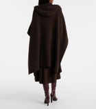 Jardin des Orangers Hooded wool and cashmere cape