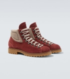 Eleventy Suede lace-up boots