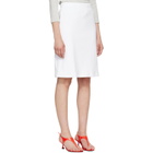 FLORE FLORE White Marie Midi Skirt