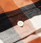 Norse Projects - Villads Checked Brushed Cotton-Flannel Shirt - Men - Orange