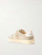 Golden Goose - Soul Star Leather-Trimmed Suede Sneakers - Brown