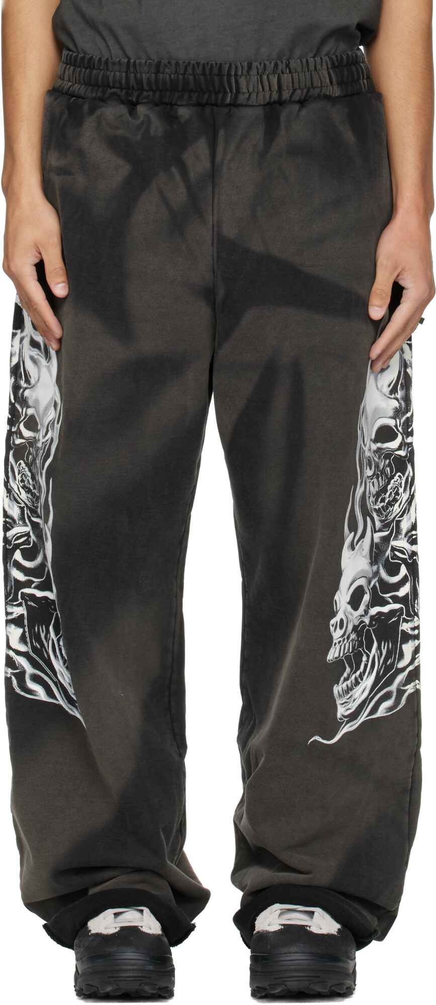 Thug Club Black Six Riding Skull Sweatpants