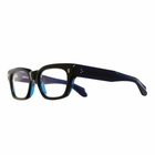 Cutler and Gross 1391-01 53mm Black On Blue Acetate Optical Glasses