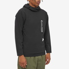 And Wander Men's Hybrid Warm Pocket Hoody in Black