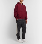 Nike - NRG Fleece-Back Cotton-Jersey Hoodie - Burgundy