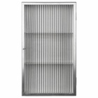 ferm LIVING Haze Wall Cabinet - Reeded Glass in Stainless Steel 
