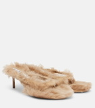 Acne Studios Shearling thong sandals