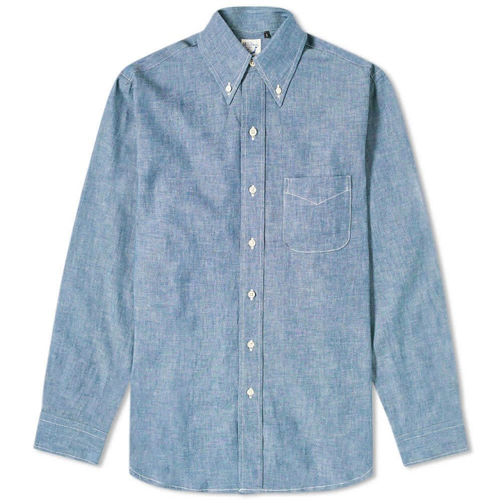 Photo: orSlow Men's Button Down Shirt in Chambray