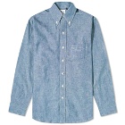 orSlow Men's Button Down Shirt in Chambray