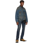 Balenciaga Blue Denim Signature Big Fit Jacket