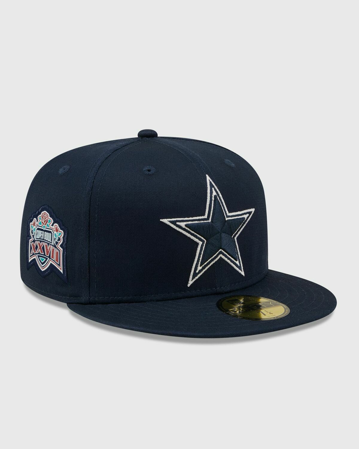 Men's New Era Navy/White Dallas Cowboys Logo Patch Trucker 9FORTY Snapback  Hat