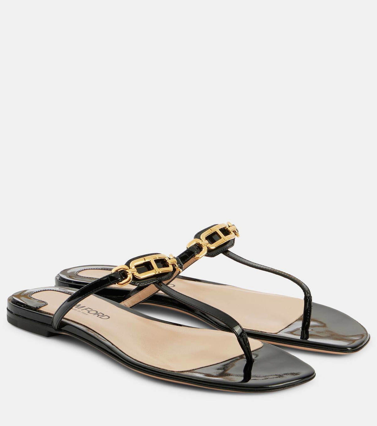 Tom Ford Whitney patent leather thong sandals TOM FORD