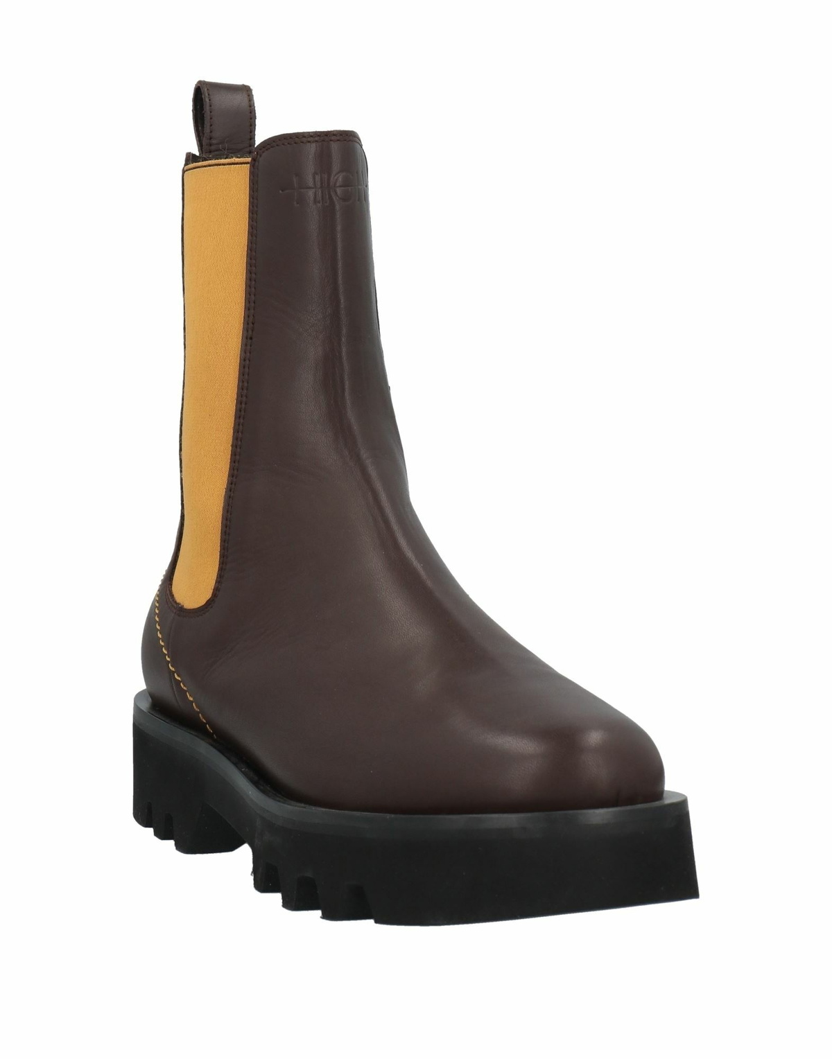 High Womens Ankle boots Dark in Brown