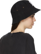 R13 Black Logo Bucket Hat