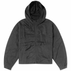 Represent Men's Hooded Track Jacket in Jet Black
