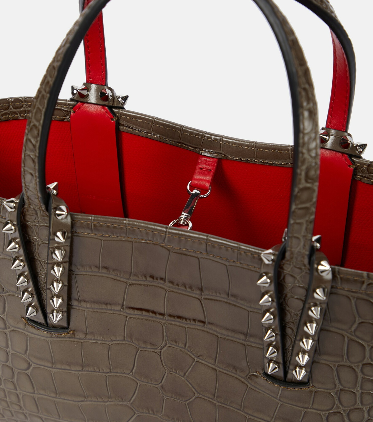 Christian Louboutin - Cabata Mini croc-effect leather tote