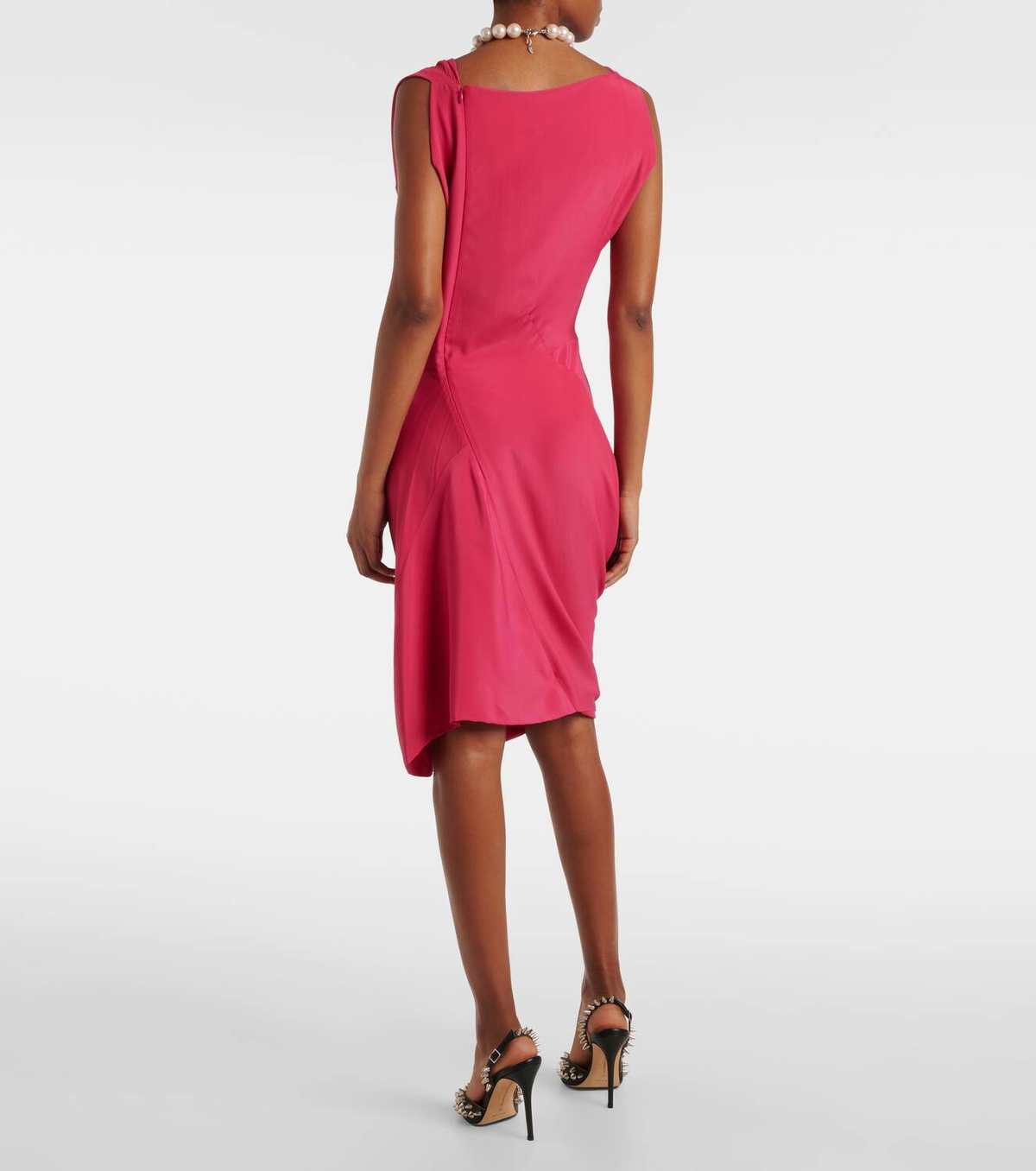VIVIENNE WESTWOOD ワンピース Fond draped midi dress1014786 Vivienne Westwood Fond draped midi dress Vivienne Westwood