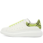 Alexander McQueen Fluo Snake Tab Wedge Sole Sneaker