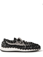 VALENTINO - Valentino Garavani Macramé Knitted Sneakers - Black - EU 44