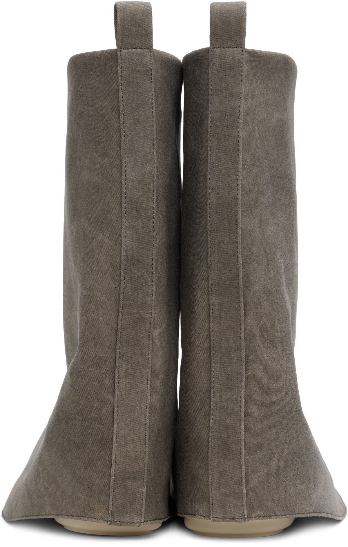 Rick Owens DRKSHDW Taupe Low Fetish Boots